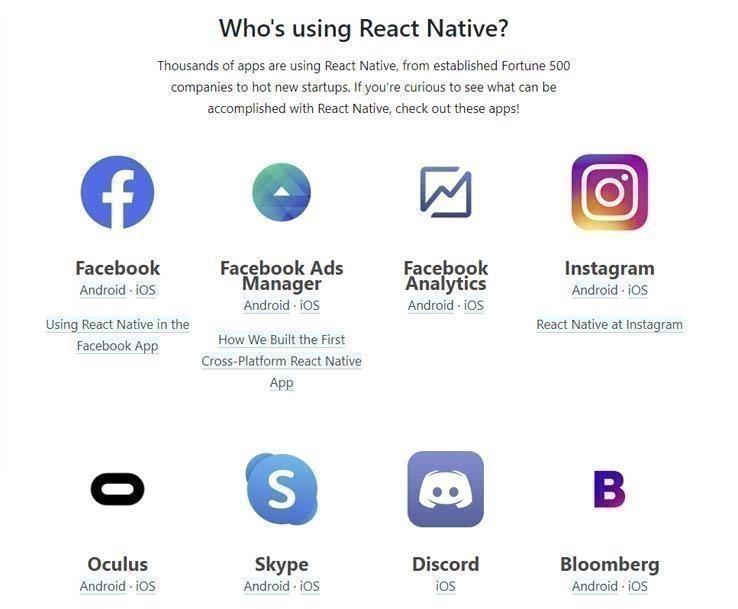 Famous React Native Apps