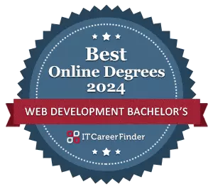 best web development bachelors 2024